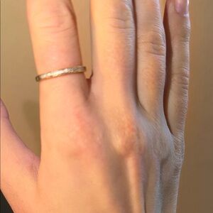 Kendra Scott fine jewelry white diamond and 18k gold vermeil ring